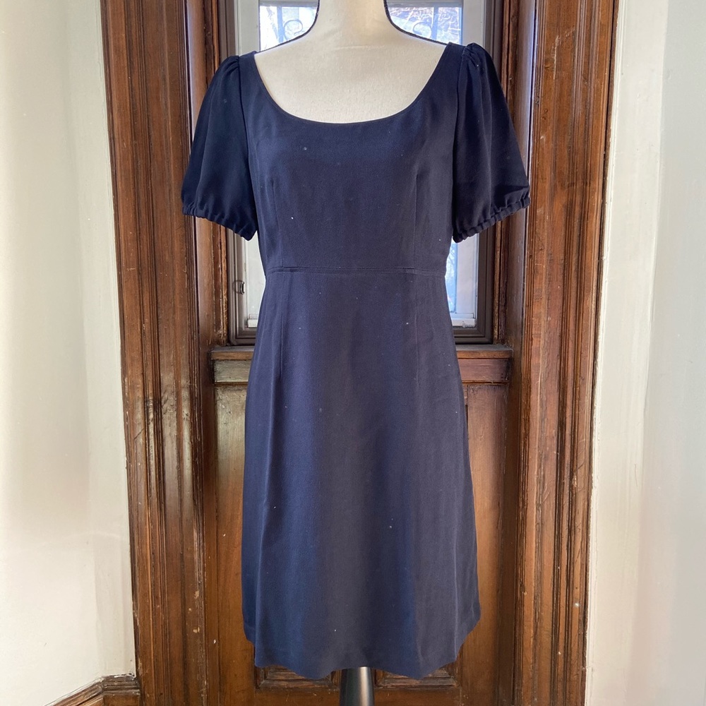 Club Monaco Scoop Neck Dark Navy Dress